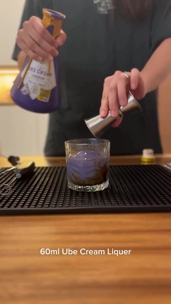 Purple Russian Cocktail Recipe with Ube Cream Liqueur