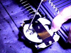 changing the timing belt on a Brother knitting machine