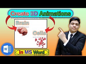 How to Create 3D Animations in MS Word.| How to Create 3D Models in MS Word.