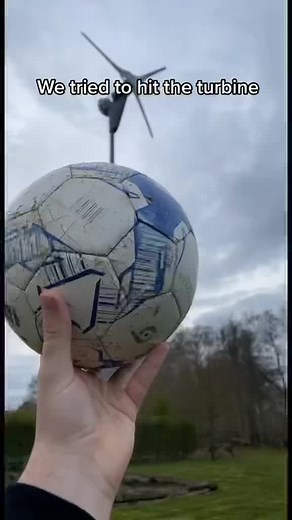 Achievement Unlocked: Wind Turbine Football Mastery