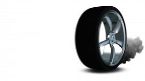 Sport car wheel, loop animation