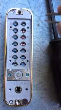 Mechanical Keyless Lock Code Change