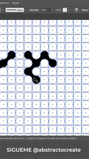 🚀 Logo MODULAR con RETICULA de PUNTOS #Metaballs