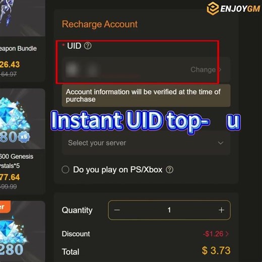 Genshin Impact Top-Up 32% OFF #genshinimpact