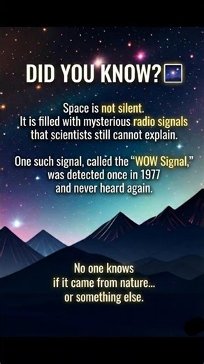 Space is NOT Silent! 😱 The Mystery of the WOW Signal #Shorts #spacefacts #trending #viral