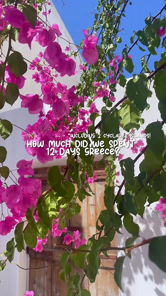 How much does it REALLY cost to travel in Greece for 12 days? Here's my full budget! 💸 ✈️ Flights luggage: €171 🏡 Accommodation: €495.75 🚌 Transport (ferries, transfers, etc.): €271.50 🍽️ Food: €420 🎁 Souvenirs: €20 🏛️ Attractions: €10 💰 TOTAL: €1,398 per person I visited Athens, Paros and Syros, stayed in local rentals, ate amazing food, and moved around by ferry. 💬 Would you say this is cheap, average or expensive? 📌 Save this if you’re planning a trip to Greece! 👉 Follow for real tr