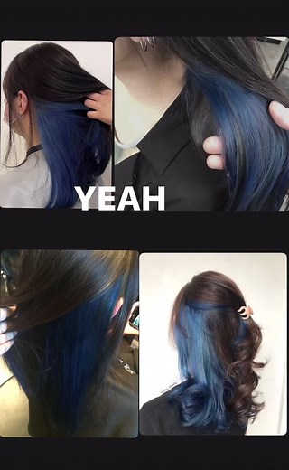 Dark Blue Peekaboo Hair Ideas for a Stylish Look