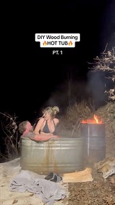 Today we’re showing you our DIY wood burning hot tub. Only through trial and error can we get THE ULTIMATE fire burning hot tub.Go watch pt. 2 to see how we get this burning up! 🥵#diy #diyproject #diyprojects #diyideas #diyhome #homeideas | DIY Coach Co.