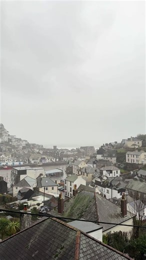 When it rains, it pours in Looe, Cornwall. #rain #harbour #soulful #grey #cornwall