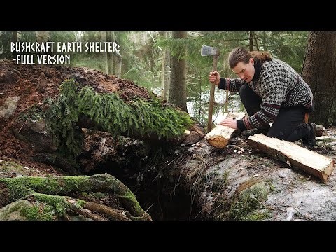 UNDERGROUND SHELTER ❄️Winter Forest Survival🌲