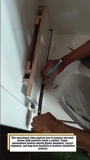 Drawer Slide Measurement Tutorial #carpentry #woodworking #diywood #craft