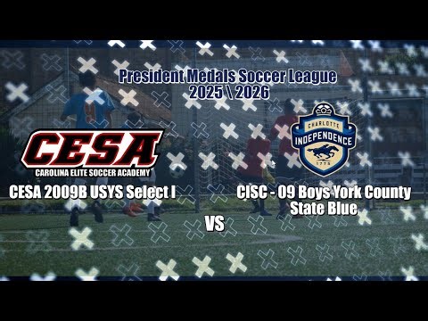 CESA 2009B Select 1 vs CISC 09B York County State Blue