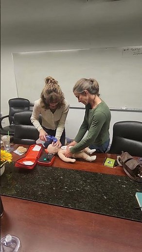 BLS Infant CPR Team Response: AED “No Shock Advised” & ARC‑Standard BVM Hand Placement