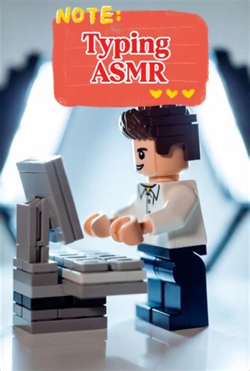 ⌨️ LEGO Typing ASMR – Tiny Hands, Clicky Keyboard Sounds
