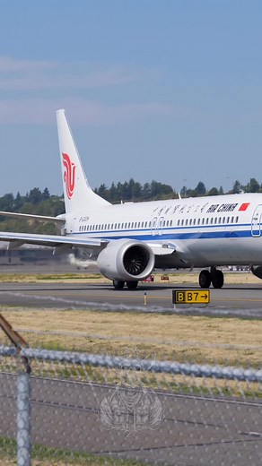 4.8K views · 981 reactions | Air China 737 MAX 8 taxiing to runway 32L Air China Boeing 737 MAX 8 B-20DH KBFI - KMWH - KBFI 8/25/25 | DFWspotter | Facebook