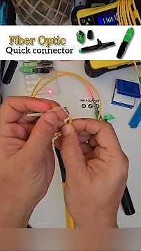 An SC Fiber Optic Quick Cold UPC Fast Connector ،epoxy-free connector for SC-type #FiberOptics