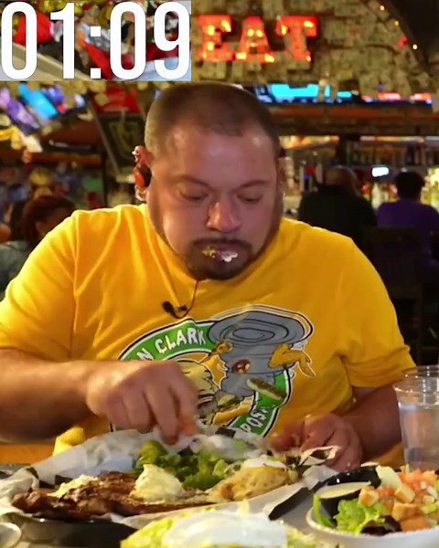 Extreme T-bone steak challenge in Las Vegas