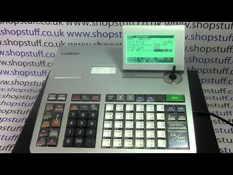 How to program Casio SE-S3000 / PCR-T2100 Cash Register Department