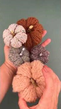 Knitting pattern for pumpkins in 30 minutes #knitting #knittinginstructions #pumpkin