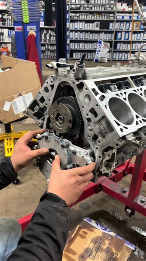Part 3 of the L86 6.2L V8 engine rebuild🛞💨 . . . Hit us up for any performance and automotive repair needs🛻💨 . . . XForce Shop Inc., 801 McHenry Ave Unit B, Woodstock, IL 60098 . . . Call us at 630-486-0525🛞 . . . . #6point2 #l86 #smallblock #v8 #chevy