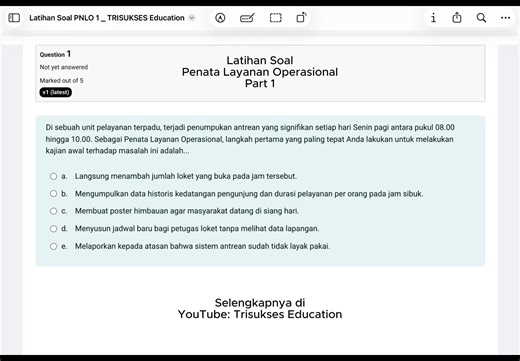 Pembahasan Soal Penata Layanan Operasional PPPK & CPNS
