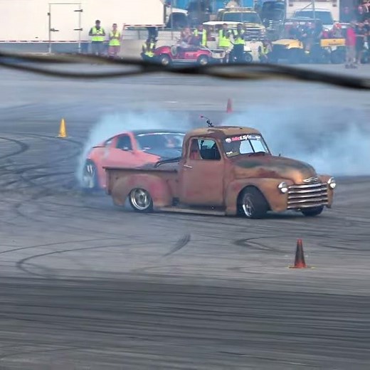 Old School Chevy Truck Drifting at LS Fest 2020 #Shorts