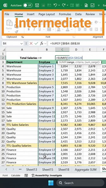 Excel Subtotal Skills & Tricks: How to Sum Using Excel