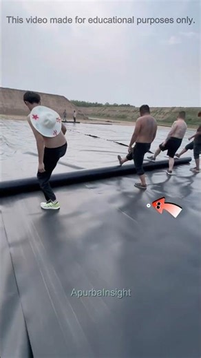 The Secret Behind Giant Waterproof Ponds! 🌊#shorts