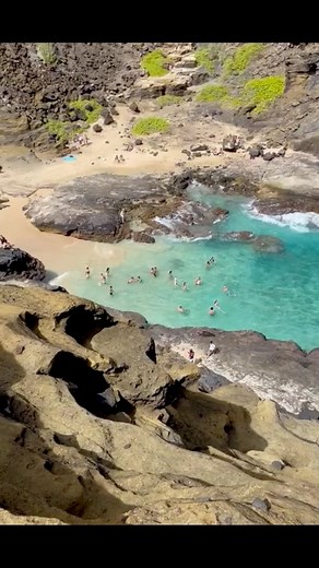 That stunning turquoise cove below? It’s Halona Beach Cove! 🌊 Best to admire it from above — the currents are strong and the waves powerful, but wow, what a view! 😃 #hawaii #coastalviews #postcardplaces #fblifestyle | Spirit of Hawaii