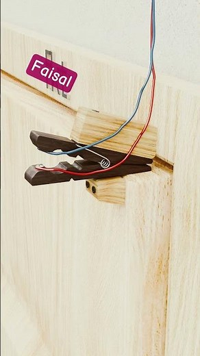 DIY Auto Activate Alarm Switch Using a Wooden Cloth Peg126k