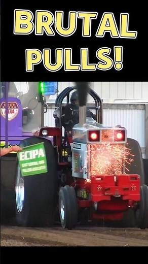 BRUTAL Tractor & Truck Pulling Moments 🚜💥 #tractorpull #truckpull #pullingcompetition