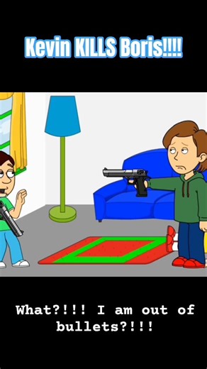 Kevin KILLS Boris!!!! #animation #funny #funnyanimation #goanimate #goanimategrounded #cartoon