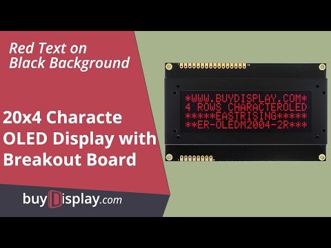 SPI Red 20x4 Character OLED Display Module for Arduino,Raspberry Pi