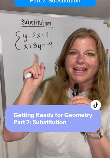 Getting Ready for Geometry - Part 7: Substitution #algebra #geometry #substitution #iteachalgebra #mathematics