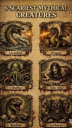6 SCARIEST MYTHICAL CREATURES