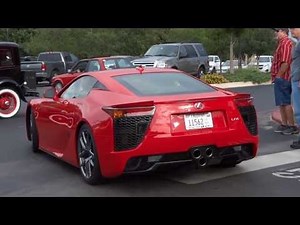 Red Lexus LFA Supercar Drive by