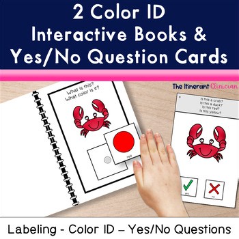 Adaptive Books Special Education, COLORS, Adapted Books Speech Therapy