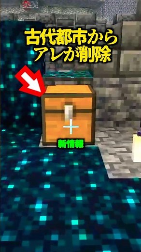 New information! Something has been removed from the ancient city [Minecraft]