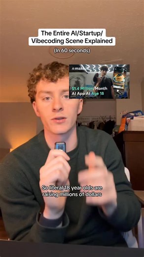 Jack Price on Instagram: "My explanation of the entire Vibe coding/AI startup scene in less than 60 seconds #vibecoding #coding #startup"