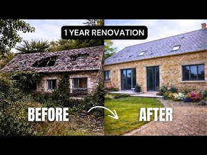 From Ruin to Dream Home in 1 YEAR (INSANE Transformation) - Renovation Timelapse