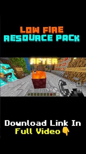 Low Fire Texture Pack for Minecraft PE 1.21+🔥 #minecraft #mcpe #mcpemods
