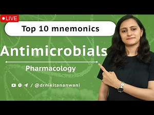 Antimicrobials - Top 10 mnemonics |Pharmacology mnemonics #neetpg #usmle #drnikitananwani #fmge