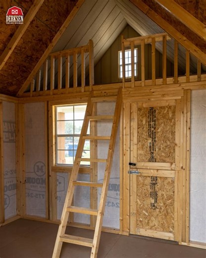 6.5K views · 43 reactions | Big adventures start in small spaces ✨ Bring home a Derksen Playhouse and let imagination run wild! | Derksen Portable Buildings | Facebook