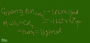 42 \mathrm{kJ} 23. A gobar gas plant produces methane and suppl... | Filo