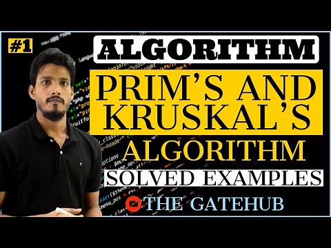 Prims And Kruskal Solved Examples (Part-1) | Minimum Cost Spanning Tree | GATECSE | DAA