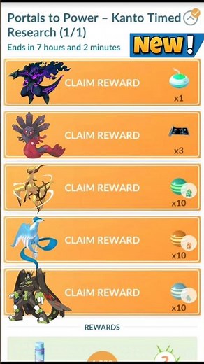 New✨️Portals to Power Kanto Timed Reserch in Pokemon Go