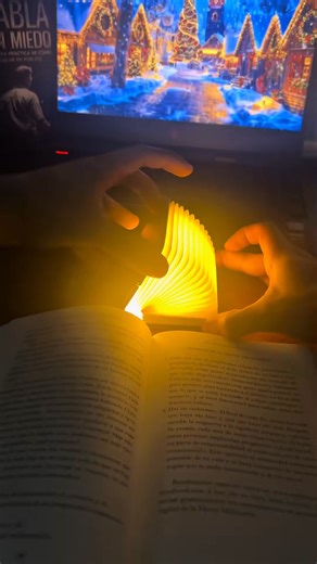 It's a book that lights up! Open the wooden cover to turn on the warm LED light, and close it to turn off. The most poetic night light and desk decor you'll ever own.  Open to Light Up – Innovative open/close switching mechanism  Warm & Cozy Glow – Perfect for reading before sleep  Unique Corporate Gift – Great with custom logo printing 蝹 Eco-Wooden Design – Sustainable and elegant #BookLight #UniqueGift #CorporateGift #NightLight #DeskDecor | Queenway | Facebook