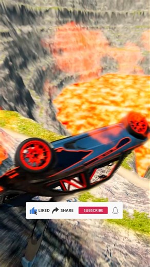 Cars vs Giant Lava Pit BeamNg. Drive 01 #beamng #beamngdrive #car #usa #viral #india