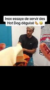 Inoxtag en en Hot dog 🌭 pour servir des hot Dog attachés C’est une galère 😂😂! #inoxtag #hotdog #inoxrap #fortniteclips #fortnite #quebec #france #paris | Inoxtag