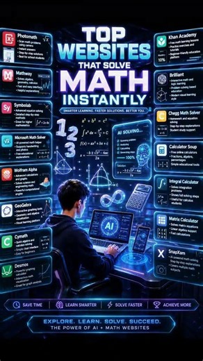 Top Websites That Solve Math Instantly 🤯📚 | Best Free AI Math Tools for Students | Fasi X Haris